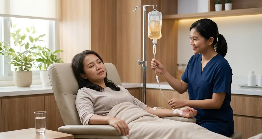 Immune Booster Infusion in Ubud, Bali – Professional Home Service
